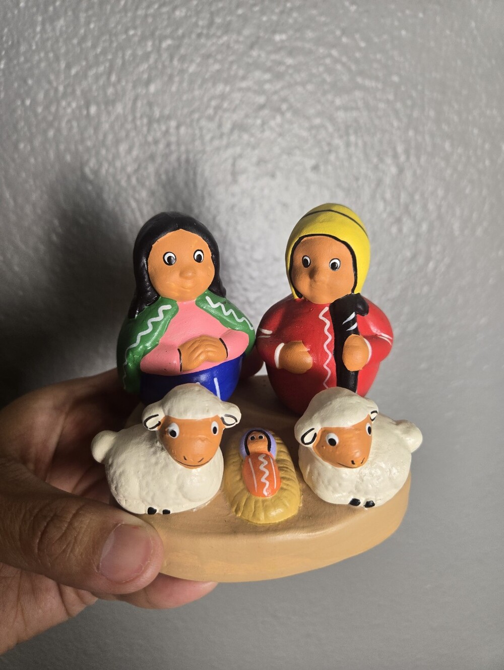 Handmade Ceramic In Peru Nativity Set